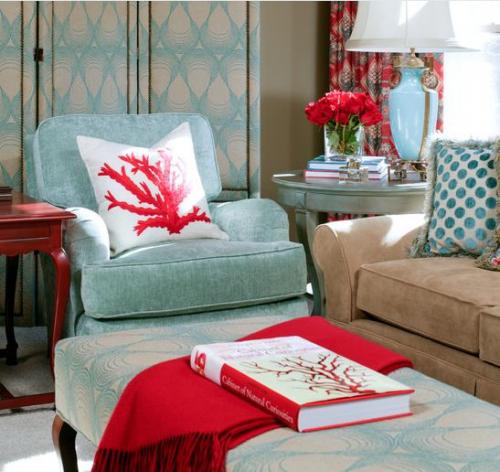 Красный цвет в интерьере 12