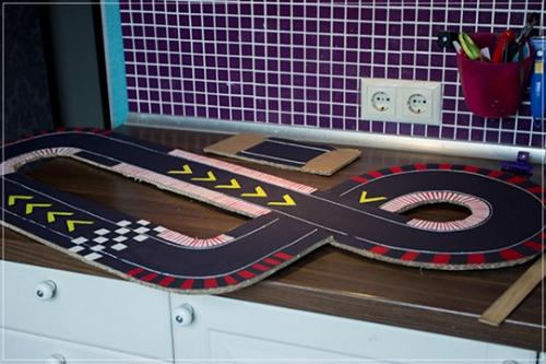 Автотрек из картона своими руками. Как сделать детский гоночный трек