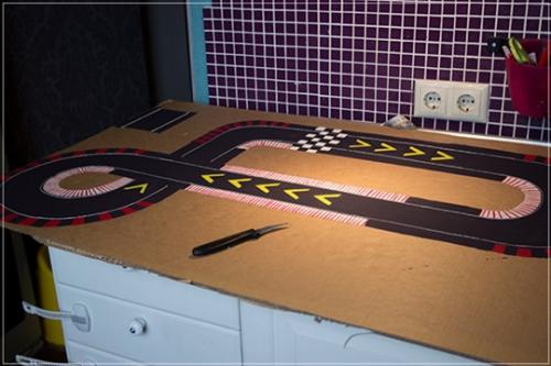 Автотрек из картона своими руками. Как сделать детский гоночный трек