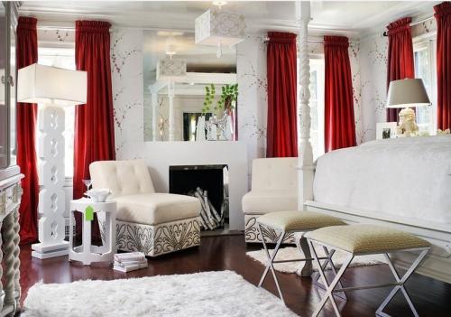 Красный цвет в интерьере 06