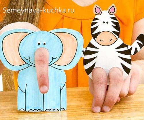 Поделки из бумаги для детей 6 лет. на плоском шаблоне из картона.