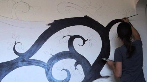 Рисунки на стены своими руками. Иде. Стэмпинг 09 Рисунки на стены своими руками. Иде. Стэмпинг 09