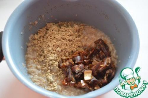 Овсяная каша с халвой. Гречневая каша с халвой и финиками