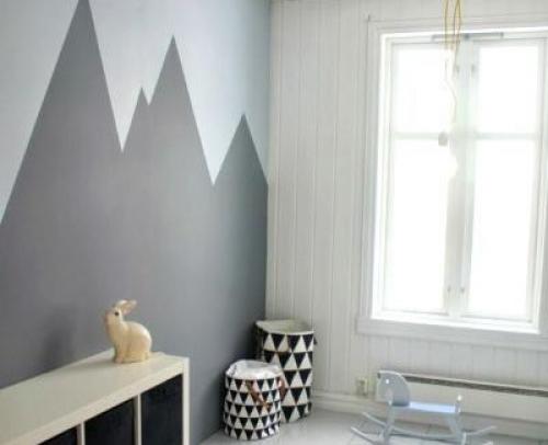 Горы на стене своими руками. Идеи для покраски стен