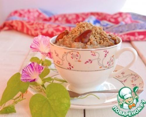 Овсяная каша с халвой. Гречневая каша с халвой и финиками