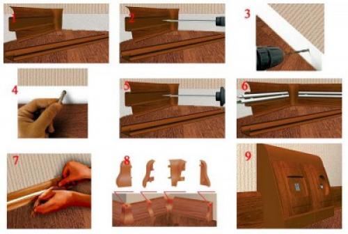 Плинтуса для пола. Как правильно крепить плинтус?