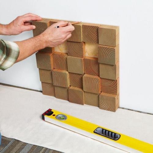 Панно из досок своими руками. Потрясающий декор стены за небольшие деньги – эффектное 3D панно из деревянных брусков