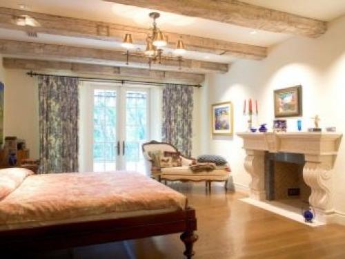 Спальня в квартире с камином. Дизайн помещения с камином 03 Спальня в квартире с камином. Дизайн помещения с камином 03