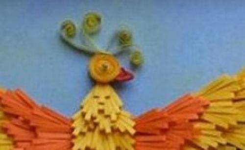 Как сделать Жар птицу. Жар птица из бумаги своими руками: птица-феникс в технике квиллинг