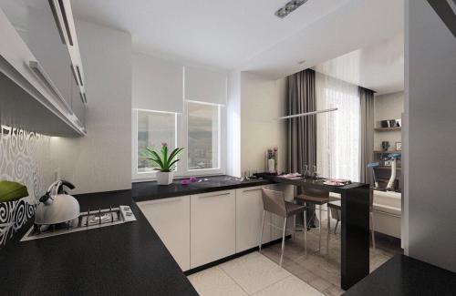 Дизайн кухни студии 20 кв м. Варианты планировки гарнитура