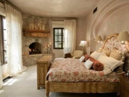 Спальня в квартире с камином. Дизайн помещения с камином 02 Спальня в квартире с камином. Дизайн помещения с камином 02