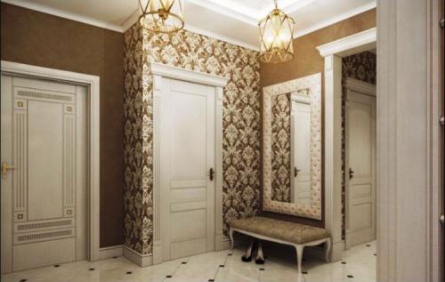 Оформление коридора в доме обоями. Трансформация пространства