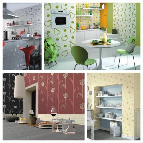 Виниловые обои на флизелиновой основе для кухни.  Флизелиновые обои