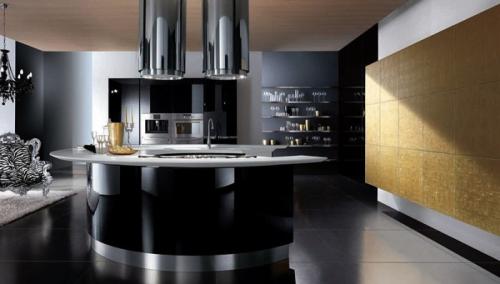 Черная матовая кухня. Особенности черной кухни