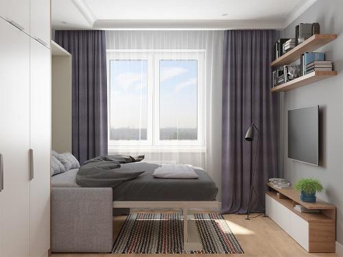 Как обустроить однокомнатную квартиру семье. Однушка 35 кв. м для семьи с двумя детьми