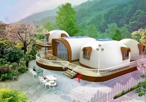 Купольные дома по японской технологии. Японские дома из пенопласта: под ключ за 2 недели, срок службы – 300 лет!