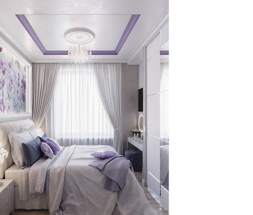 Нежная спальня, 8.5 кв.м 02