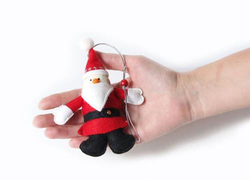 Игрушки из флиса новогодние. Елочные игрушки из ткани 09 Игрушки из флиса новогодние. Елочные игрушки из ткани 09