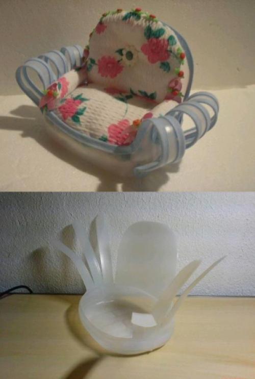 Кресло из бутылок пластиковых своими руками. Собираем кресло 16 Кресло из бутылок пластиковых своими руками. Собираем кресло 16