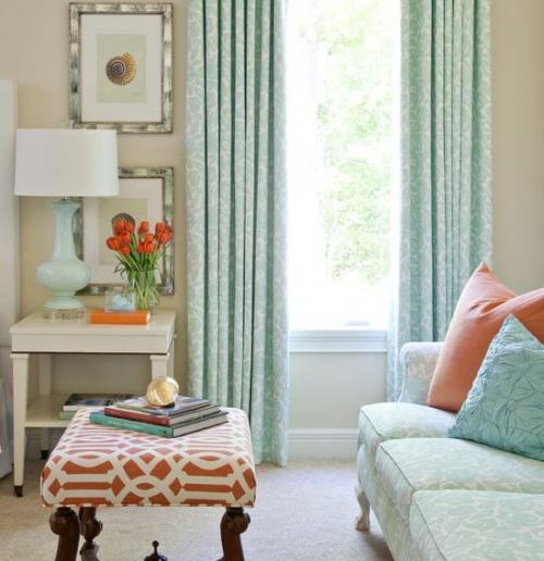 Цвет морской волны в интерьере 10