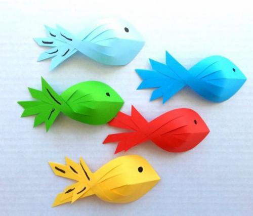 Легкие поделки для детей из бумаги. Поделки из бумаги для детей 5-6 лет