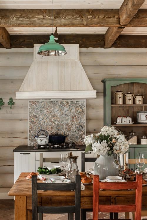 Кухня для дачи - очень уютно и со вкусом! 05