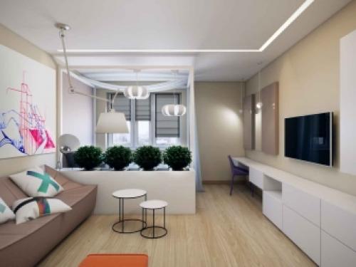 Ремонта 1 комнатных квартир. Функциональное зонирование в ремонте 1 комнатной квартиры 19