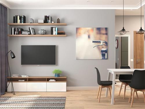 Как обустроить 2 комнатную квартиру для семьи с 2 детьми. Однушка 35 кв. м для семьи с двумя детьми