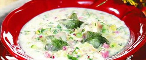 Рецепт из кисломолочных продуктов. Ингредиенты: 01