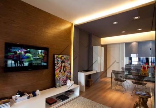 Освещение в зонированной комнате. Зонирование помещения с помощью освещения