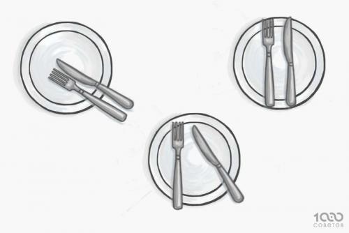 Правила этикета за столом приборы. Язык столовых приборов: знаки официанту