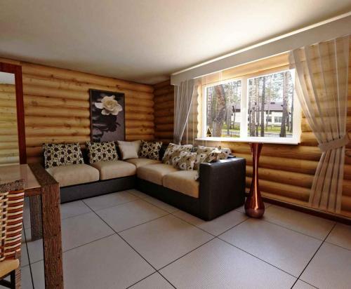 Интерьер кухни-гостиной в деревянном доме. Свойства древесины в дизайне интерьера