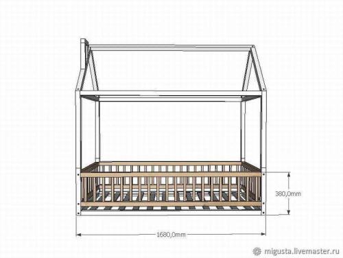 Кроватка домик своими руками. 10 чертежей с размерами – кроватка домик для детей 01 Кроватка домик своими руками. 10 чертежей с размерами – кроватка домик для детей 01