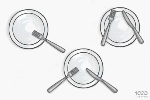 Правила этикета за столом приборы. Язык столовых приборов: знаки официанту