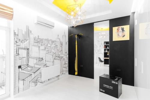 Трехкомнатная квартира с яркими акцентами для девушки 05