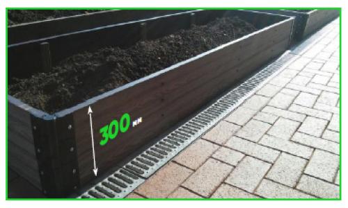 Ограждения для грядок леруа мерлен. Грядки из ДПК – эстетика и практичность