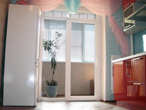 Французское окно на кухне