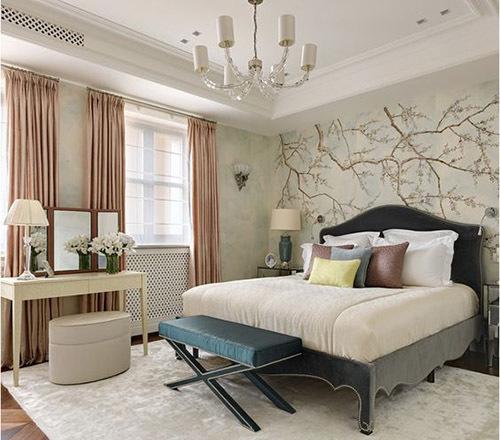 Обои для спальни, как выбрать. Какие обои выбрать в спальню: выбор цвета и материала 17