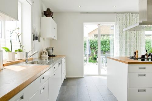 Французское окно на кухне