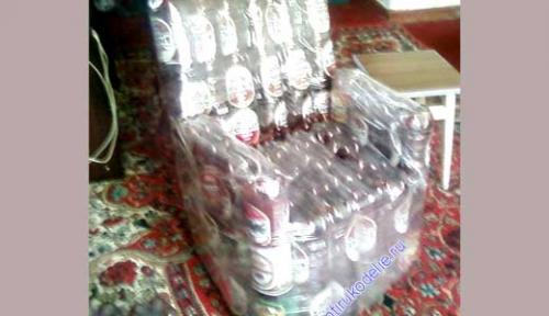 Мебель из пластиковых бутылок своими руками пошагово для начинающих. Диван 06 Мебель из пластиковых бутылок своими руками пошагово для начинающих. Диван 06