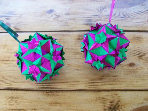 Новогодние Шары Из Своими Руками Из Бумаги. Новогодние Шары Из Бумаги Без Основы - Мастер-классы