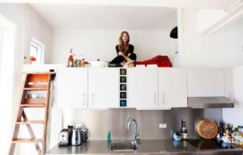 Как разделить комнату на кухню и спальню. Кухня и спальня в одной комнате!