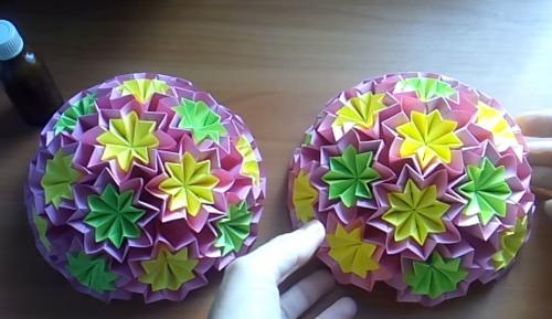 Шар Из кругов Бумаги. СуперШары Из Бумаги Без Основы Своими Руками - Мастер-Классы