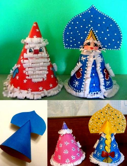 Большие новогодние поделки своими руками. Новогодние поделки из КОНУСОВ.
