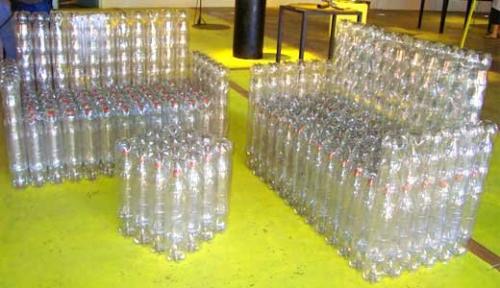 Мебель из пластиковых бутылок. Мастер-класс по мебели из пластиковых бутылок своими руками с видео 05