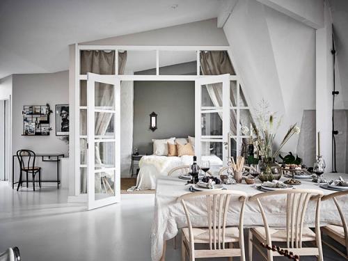 Мансардная квартира с великолепными арочными окнами 03