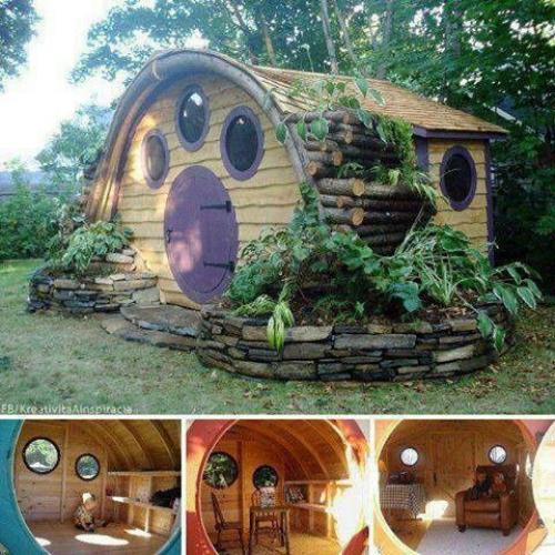 Детский домик хоббита. Впечатляющие домики хоббитов в дизайне вашей дачи