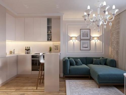 Гостиная при входе. 5 фатальных ошибок при объединении кухни с гостиной