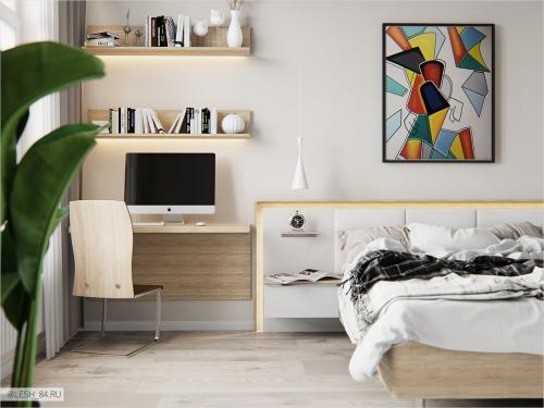 Интерьер апартаментов 78 кв. м 11