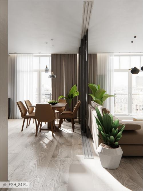 Интерьер апартаментов 78 кв. м 05